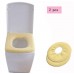 2 Pcs Toilet Seat Covers Bathroom Thicker Warm Comfy Stretchable Washable (yellow) - B0795T2Q5B